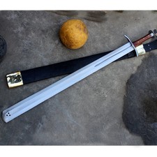 36 Inches Long Executioner's Sword Handmade Sword Carbon Steel Blade W/Scabbard picture
