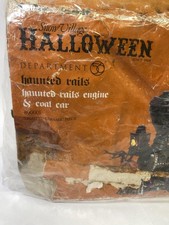 Dept 56 Snow Village Halloween Haunted Rails Engine Coal Car 800001 Working picture