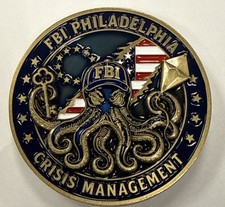 FBI Philadelphia Crisis Management Challenge Coin picture