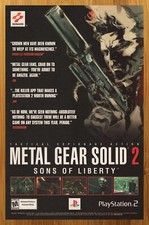 2002 Metal Gear Solid 2 PS2 Playstation 2 Print Ad/Poster Official Promo Art picture