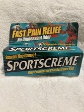 Vintage Sportscreme Deep Penetrating Pain Relief Rub Collectible exp 2024 picture