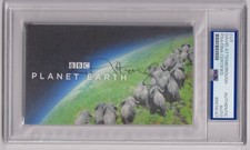 Sir DAVID ATTENBOROUGH Signed AUTO Planet Earth Art Card PSA DNA Certified picture