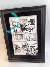 2015 Aaron Campbell Original Art Batman Harley Quinn Valentine’s Day (K16) picture