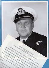 1968 RN Captain Geoffrey C. Mitchell CO Standing Naval Force Atlantic Photo picture