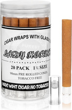 20 Pack Pre Rolled Cones With Glass Tips, King Size Pre Roll Tube Cone Rolling P picture