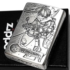 Zippo Yuru Camp Season 3 Grandson Riders Silver Satin Antique Finish Lighter picture