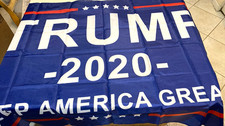 Trump 2020 Keep America Great Blue Flag - Donald Trump 2020 Politics USA picture