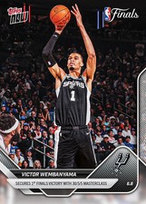 2026 Topps Now #313 Victor Wembanyama San Antonio Spurs NBA FINALS picture