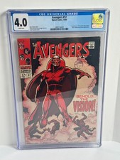 Avengers #57 CGC 4.0 WHITE Pages 1st Vision 1968 Marvel Silver Age Key picture