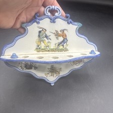 Rare Antique French Porcelain Pipe Rack c Mid To Late 1800’s picture
