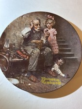 Knowles Norman Rockwell Heritage Collector Plate The Cobbler Porcelain 1978 picture