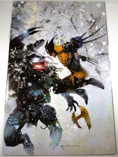🟢🔥 PREDATOR VS WOLVERINE #4 BILL SIENKIEWICZ 1:100 VIRGIN VARIANT MARVEL 2023 picture