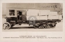 NYC NY Advertising Lombard Tractor & Truck Crawler New York RPPC Postcard COPY picture