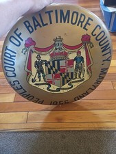Baltimore City MD Button 1955 Sign Vintage Original Rare Scarce Advertising Read picture