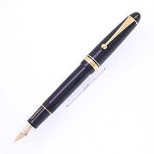 Pilot Namiki Fountain Pen Custom 742 Black Falcon Nib FKK-2000-R-B-FA Japan Used picture