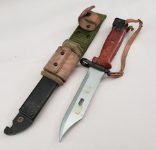 Vintage Cugir Romanian Combloc Type II Bayonet w/ Scabbard AIMS picture
