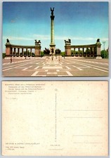 Continental Budapest Heroes' Square Millennium Monument Postcard picture