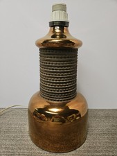 Vintage Bitossi Italian Copper Lustre Glazed Lamp (RARE) picture