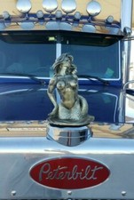 MERMAID HOOD ORNAMENT RARE  Voluptuous Siren RUST PROOF RESIN Big Rig Rat Rod  picture