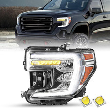 FULL LED Headlights for 2019 2020 2021 GMC Sierra 1500 picture