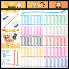 Eaasty 300 Pcs Dog Toothbrush Bulk Dual Headed Dental Brushes Puppy Tooth Brushi picture