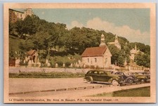 Canada, Quebec, La Chapelle, Ste. Anne de Beaupre, 30s Cars, Vintage Postcard picture