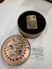 ZIPPO 1999 ZIPPO CANADA 50 YEARS LIMITED ED BRASS  LIGHTER SEALED IN BOX #120 picture