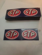(2) Vintage STP “The Racer’s Edge” Paper-Backed Stickers  - Small 1.5 X 2.25 picture