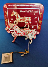 Trail of Painted Ponies PEPPERMINT TWIST Christmas Ornament 12424 Westland Tin picture