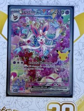 Sylveon Ex 153/128 30th Anniversary Pokemon Card Mint Condition picture