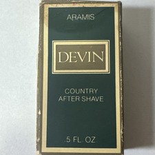 VTG Deadstock Aramis Devin Country Cologne .5 fl. oz.Rare Travel Mini Splash picture