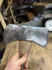 VTG 4-1/4 Lb Double Bit Axe Embossed Kelly True Temper Black Raven Tool W Handle picture