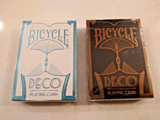 Bicycle Deco Silver and Bronze Decks Set Encarded Paul Carpenter - RARE picture