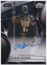 2025 Star Wars Smuggler's Outpost Tusken Raider Xavier Jimenez Chrome Black Auto picture