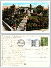 Wausau Wisconsin CARNEGIE LIBRARY 1928 Postcard Q854 picture