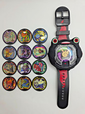 Bandai DX Black Yo-kai Watch 2364541 w/12 Kuroi Medals Tested Working Japan picture