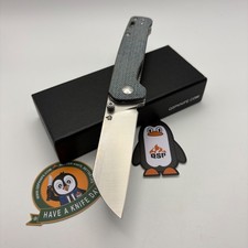 QSP Penguin V2 QS130V2-B1 Folding Knife D2 Steel Denim Micarta Handle EDC picture