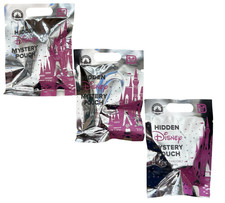 Disney World Hidden Mystery Wave B Pink Pin Pack Pouch Set of 3 Sealed - NEW picture