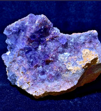 Bi Color Fluorite Terminated Cube Specimen From Pakistan High Quality picture