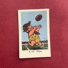 Fred Flintstone Football 1962 Dutch Gum E Set #107 Trading Card picture