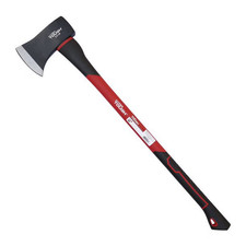 Hyper Tough 3.5-Pound Fiberglass Handle Axe, Heavy Duty Steel Single Bit Axe picture