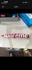 Supreme Benchmade Bugout Red Aluminum Handle Drop Point Plain Edge Axis  picture