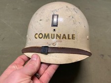ORIGINAL WWII US ARMY M1 HELMET LINER-, ORIGINAL PAINT, LT MARKINGS picture