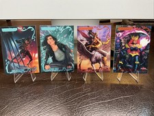 2024 Fleer Matriarchs Of Marvel Lot, 2 Light Blue Foil /129, 2 Orange Foil /52 picture