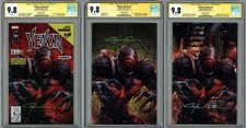 VENOM ANNUAL #1 SET OF THREE CGC 9.8 SS SIGNED CLAYTON CRAIN VARIANT A/B/C RARE picture
