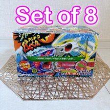 DeAgostini Shark & Attack & Co. Glow in the Dark Shark Rubber Figure Set of 8 picture