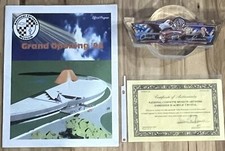 1994 National Corvette Museum ACRYLIC CRYSTAL ARTWORK + Official Program w/COA picture