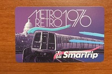Washington DC Metrorail 40th Ann. Metro Retro 1976 Train Smartrip Card - WMATA picture