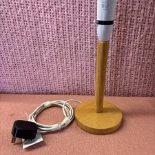 Vintage 1979 Oscar Bruno Ltd MOD NATO Issue Wooden Table Lamp Military. picture