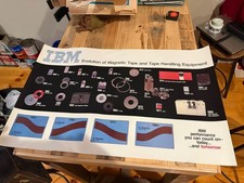 VTG IBM POSTER -1970s - PRINTED  Original Rare picture